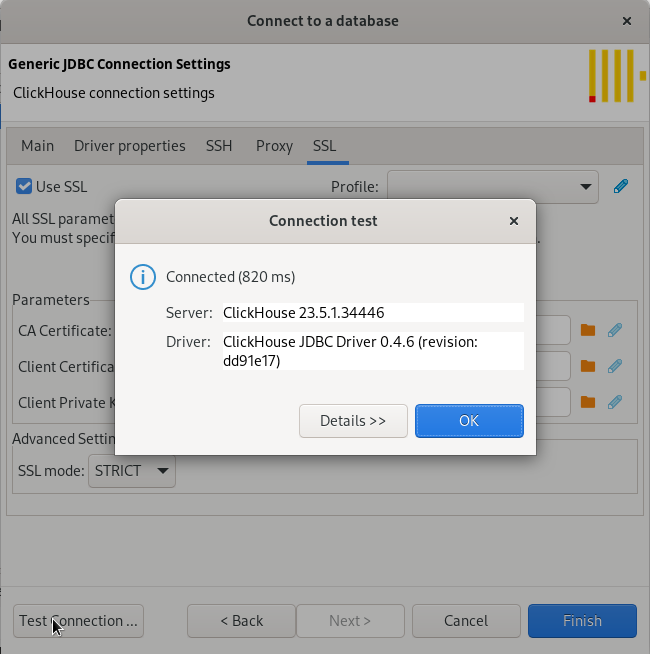 연결 테스트