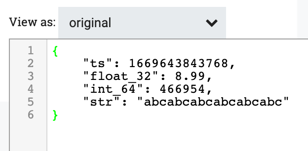 단일 레코드가 표시된 MergeRecord 프로세서 입력